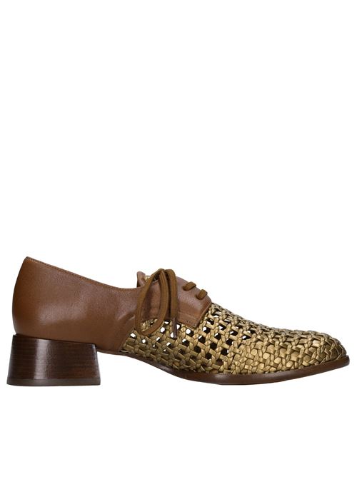 Stringate in pelle CHIE MIHARA | SAGAL WOVENMARRONE-ORO